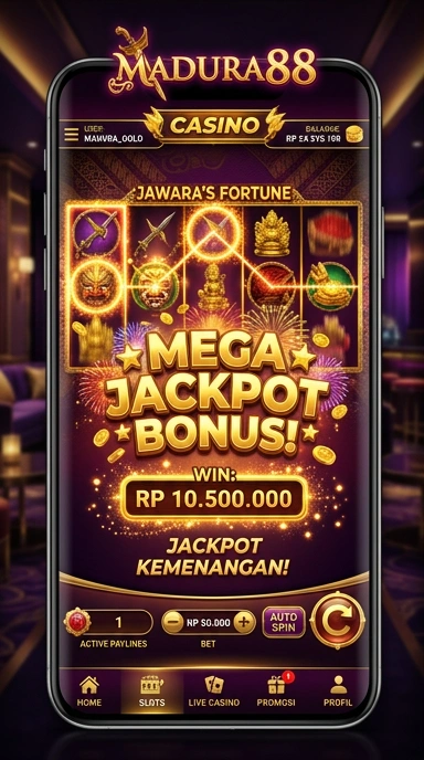Tampilan antarmuka pengguna madura88 yang menarik.